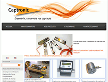 Tablet Screenshot of captronic-sensor.com